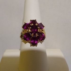 14K Rhodolite Garnet Ring